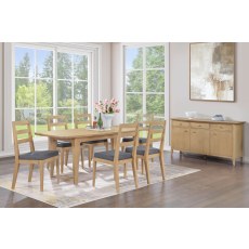 Cotswold Oak 1.6m Dining Table Set Cotswold Oak 1.6m Dining Table Set