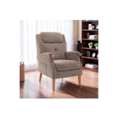 GFA Isla Fireside Chair in Mink Fabric