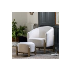 Gallery Direct Tindon Armchair in Natural Fabric