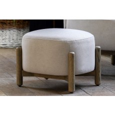 Gallery Direct Tindon Footstool in Natural Fabric