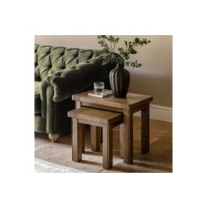 Gallery Direct Hardwick Smoked Oak Nest of Tables