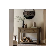 Gallery Direct Hardwick Smoked Oak 1 Drawer Console Table