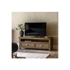 Gallery Direct Hardwick Smoked Oak Media TV Unit