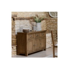Gallery Direct Hardwick Smoked Oak Large Sideboard