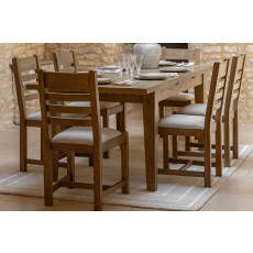 Gallery Direct Hardwick Smoked Oak Ext 160-210cm Dining Table