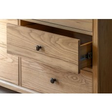 Gallery Direct Malvern Natural Oak 9 Drawer Chest of Drawers