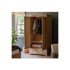 Gallery Direct Malvern Natural Oak Wardrobe