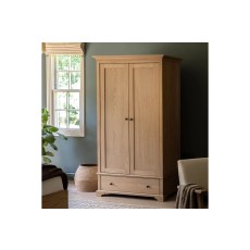 Gallery Direct Malvern Natural Oak Wardrobe