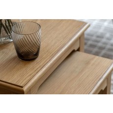 Gallery Direct Malvern Natural Oak Nest Of Tables