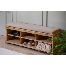 Gallery Direct Malvern Natural Oak Hall Bench