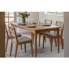Gallery Direct Malvern Natural Oak Extending 150-200cm Dining Table
