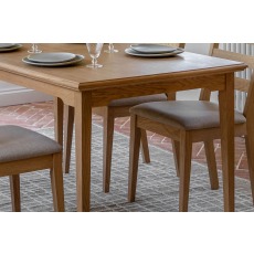 Gallery Direct Malvern Natural Oak Extending 150-200cm Dining Table