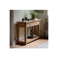 Gallery Direct Eton Natural 2 Drawer Console Table