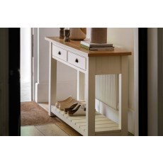 Gallery Direct Eton Painted White 2 Drawer Console Table