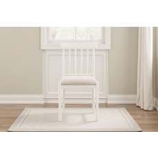 Gallery Direct Eton Painted White Upholstered Dining Chair
