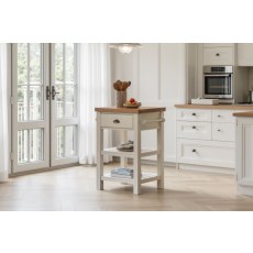 Gallery Direct Eton Painted White Butchers Block