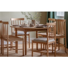 Gallery Direct Eton Natural Round Ext 110-150cm Dining Table