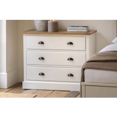 Gallery Direct Eton Painted White 3 Drawer Chest of Drawers