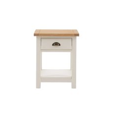 Gallery Direct Eton Painted White 1 Drawer Bedside Table