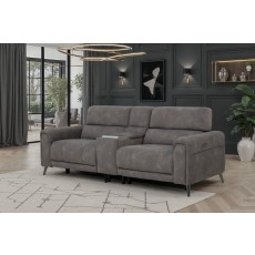 Lumea Tech 3 Seater Recliner Sofa with Power Headrest, Heat Function & Tech Console Lumea Tech 3 Seater Recliner Sofa with Power Headrest, Heat Function & Tech Console