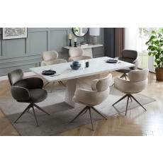 Vida Living Apollo Marble 160cm Dining Table Set & 6 Chairs