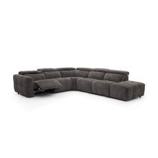 Monaco 6 Seater Corner Sofa with Power Recliner and Headrest