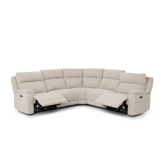 Downtown 6 Seater Corner Sofa with Power Recliner and Headrest