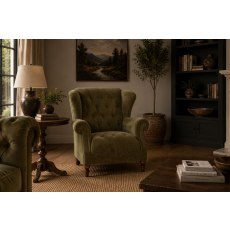 Buckland Chesterfield Buttoned Wing Chair Buckland Chesterfield Buttoned Wing Chair