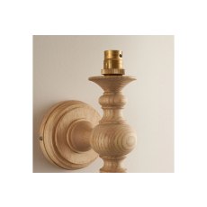 Gallery Direct Bibury Natural Ash 1x Wall Light
