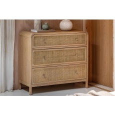 Gallery Direct Bibury Oak 3 Drawer Chest Of Drawers