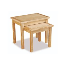 New Trinity Natural Oak Nest of Tables