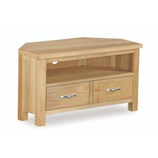 New Trinity Natural Oak Corner TV Unit New Trinity Natural Oak Corner TV Unit
