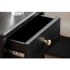 Gallery Direct Acton Black 2 Drawer Bedside Table