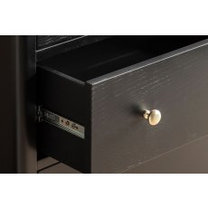 Gallery Direct Acton Black 3 Drawer Chest of Drawers Gallery Direct Acton Black 3 Drawer Chest of Drawers