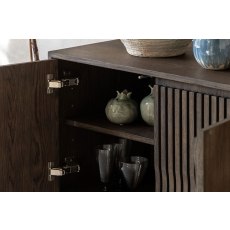 Gallery Direct Onda Walnut 4 Door Sideboard Gallery Direct Onda Walnut 4 Door Sideboard
