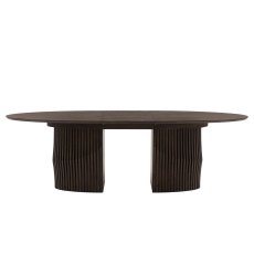 Gallery Direct Onda Walnut Ext 200-250cm Oval Dining Table