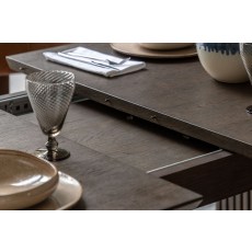 Gallery Direct Onda Walnut Ext 180-230cm Oval Dining Table Set & 8 Chairs (6 Brown + 2 Natural)