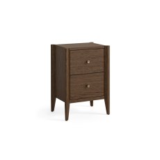 Paris Brown 2 Drawer Bedside