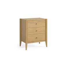 Paris Natural 3 Drawer Bedside Paris Natural 3 Drawer Bedside