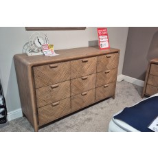 Ex-Display Truro - Atauro Reclaimed Wood 9 Drawer Wide Chest