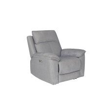 Blaine Electric Recliner Chair in Greige Fabric