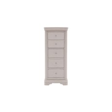 Mabel Wooden 5 Drawer Chest in Painted Taupe Finish