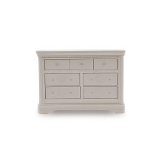 Mabel Wooden 7 Drawer Chest in Painted Taupe Finish