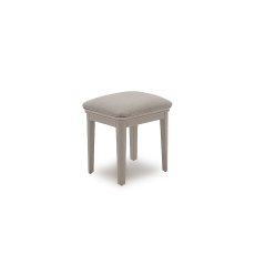 Mabel Wooden Dressing Table Stool in Painted Taupe Finish