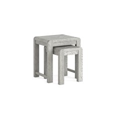 Amsterdam Washed Grey Oak Nest of Tables
