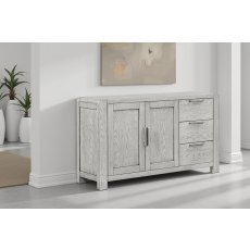 Amsterdam Washed Grey Oak 2 Door Sideboard