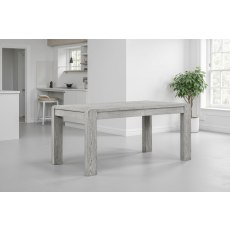 Amsterdam Washed Grey Oak 6-8 Seater Extending Dining Table - 160cm-210cm