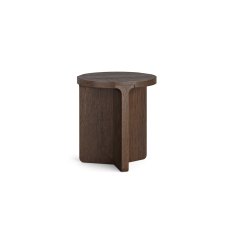 California Dark Oak Round Side Table California Dark Oak Round Side Table