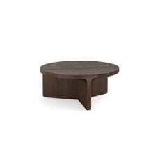 California Dark Oak Round Coffee Table California Dark Oak Round Coffee Table