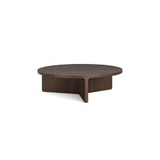 California Dark Oak Large Round Coffee Table